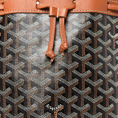 Goyard Goyardine Petit Flot Bucket Bag PM Black Gold 7 of 9