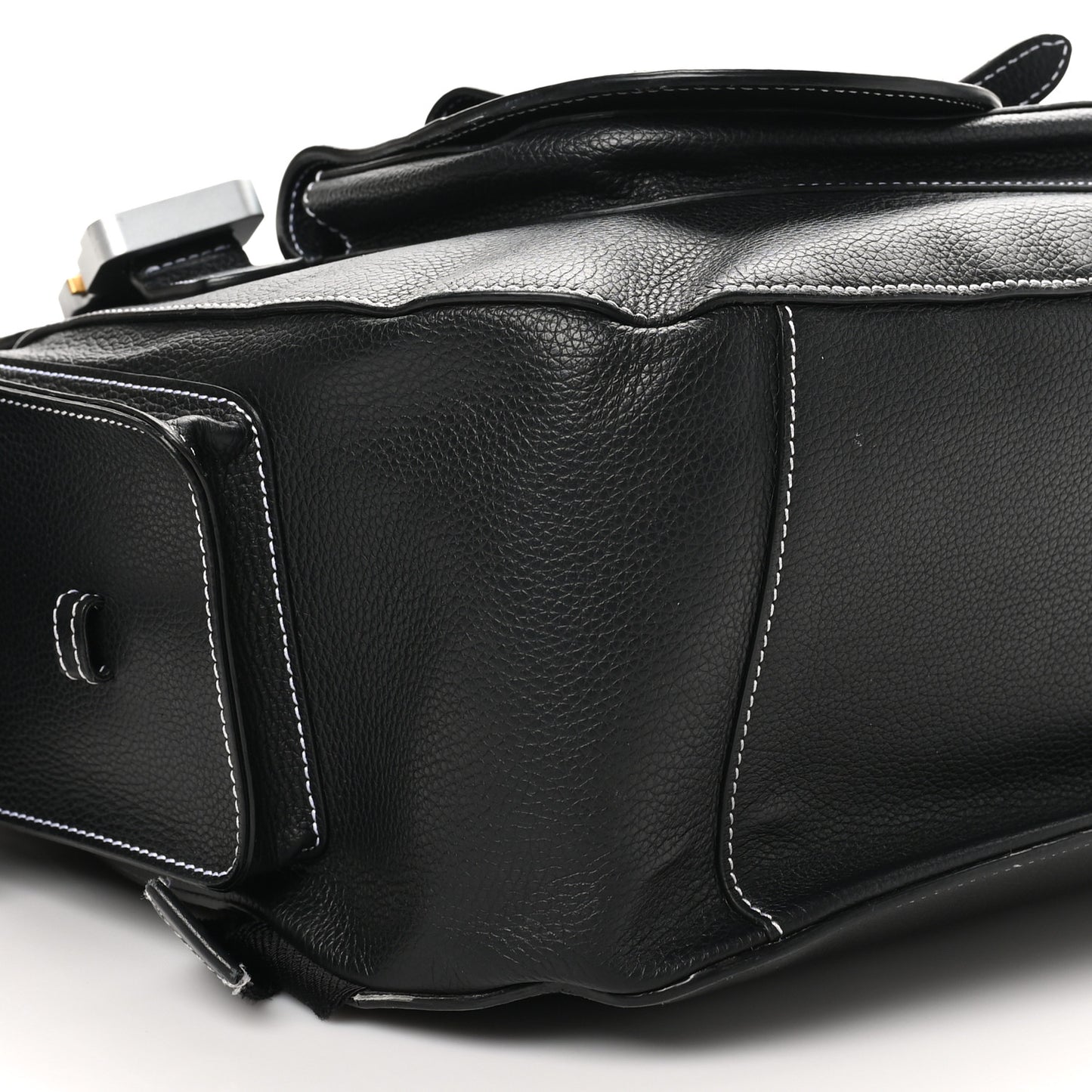 Grained Calfskin Maxi Gallop Backpack Black