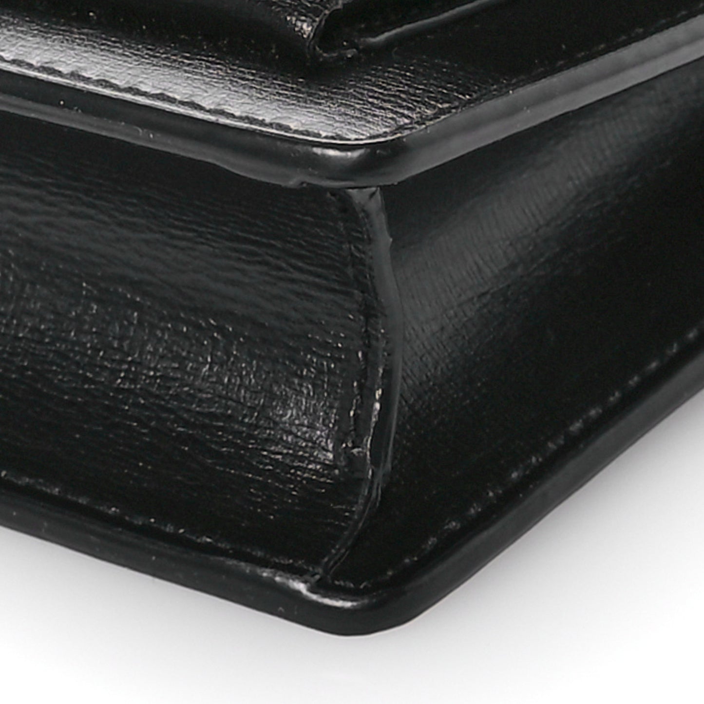 Calfskin Monogram Sunset Chain Wallet Black