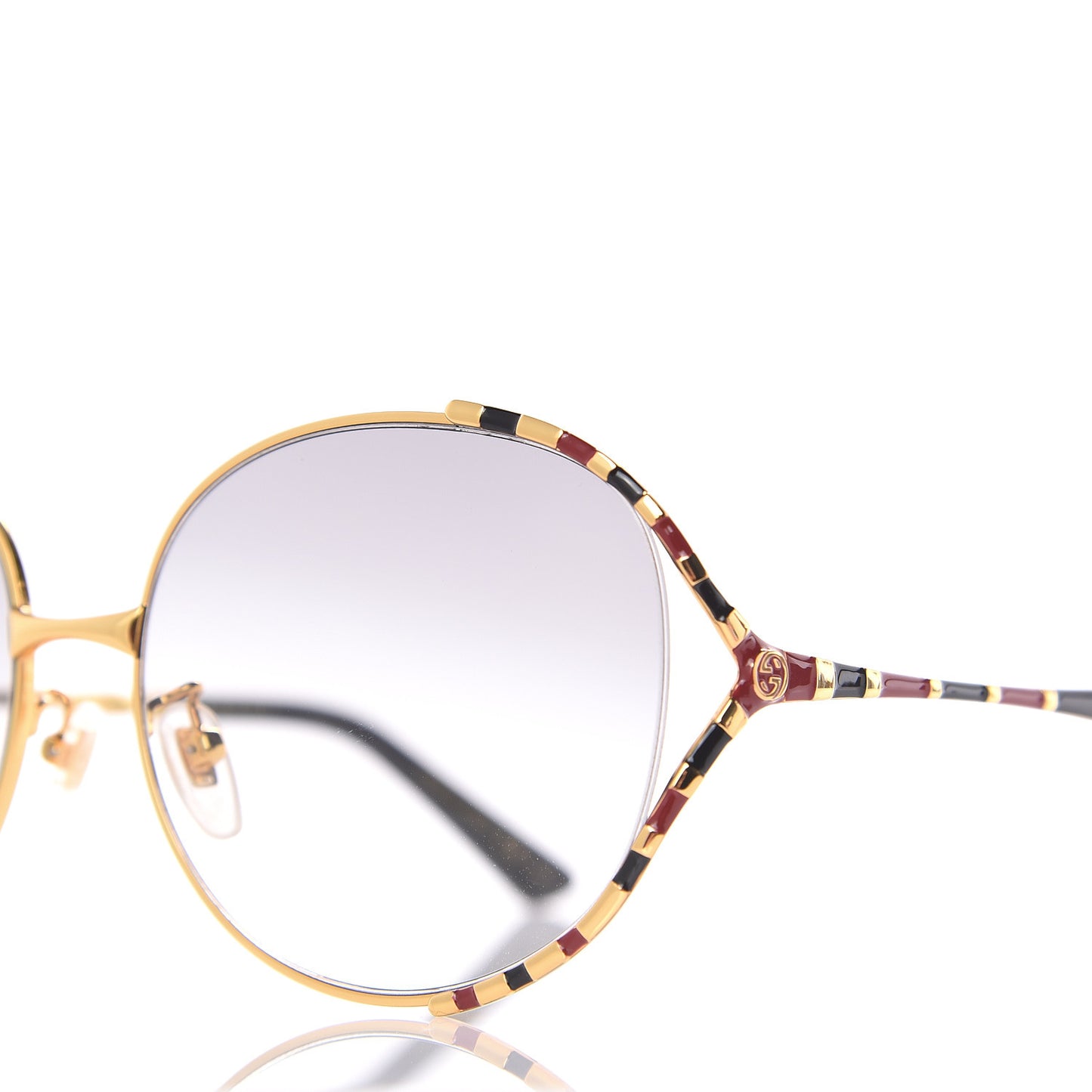 Metal Round Frame GG0595S Sunglasses Gold