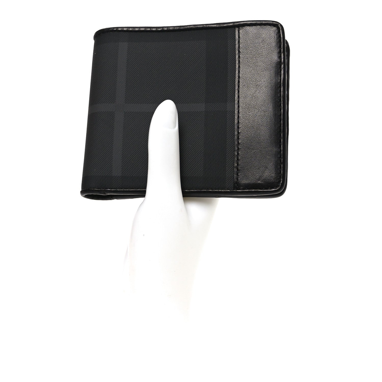 Burberry London Check Bi-Fold Mens Wallet Charcoal Black 2 of 6