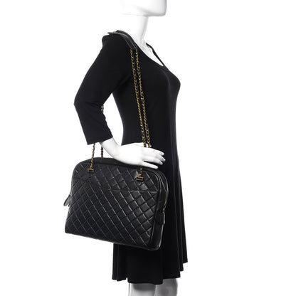 Chanel Lambskin Quilted Shoulder Bag Black 2 of 11