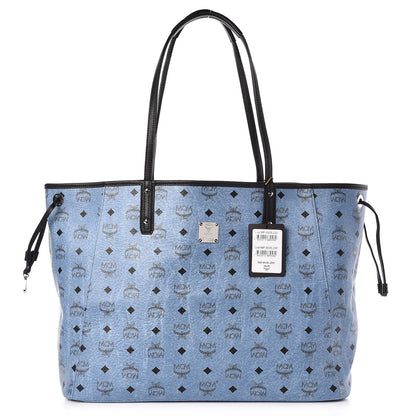 MCM Visetos Reversible Shopper Tote Blue 1 of 16