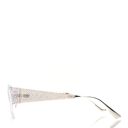 Christian Dior Acetate Crystal CatStyleDior1S Sunglasses Silver 3 of 7