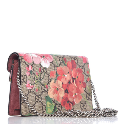 Gucci GG Supreme Monogram Blooms Super Mini Dionysus Shoulder Bag Beige Multicolor Dry Rose 3 of 9