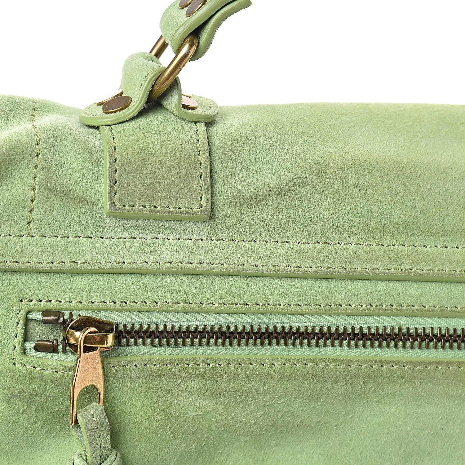 Proenza Schouler Suede Medium PS1 Satchel Grass 13 of 15