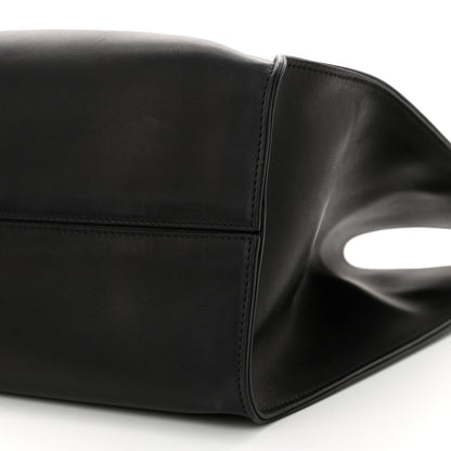 The Row Polished Saddle Calfskin Alexia Bag Black 10 of 11