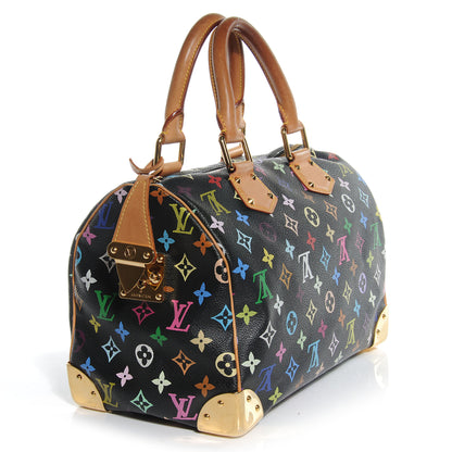 Louis Vuitton Monogram Multicolor Speedy 30 Black 3 of 7
