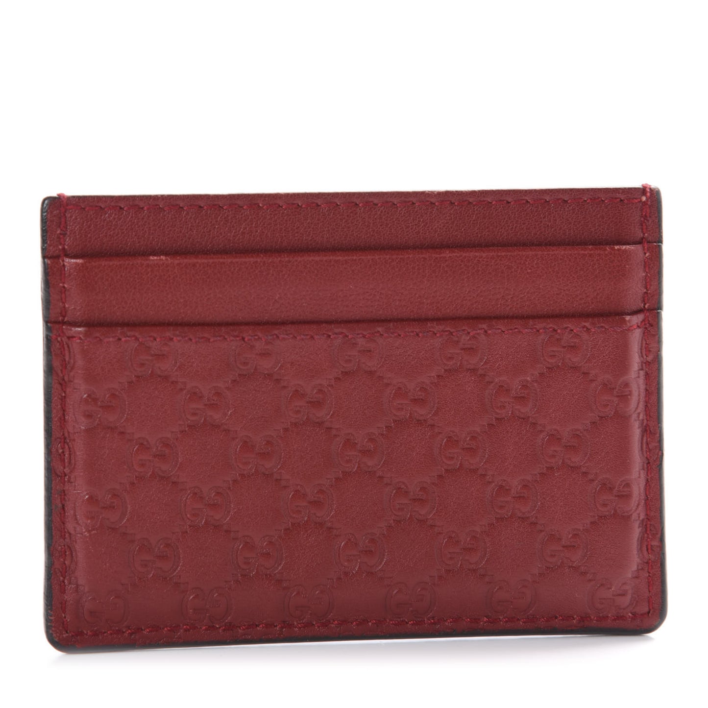 Guccissima Card Holder Hibiscus Red