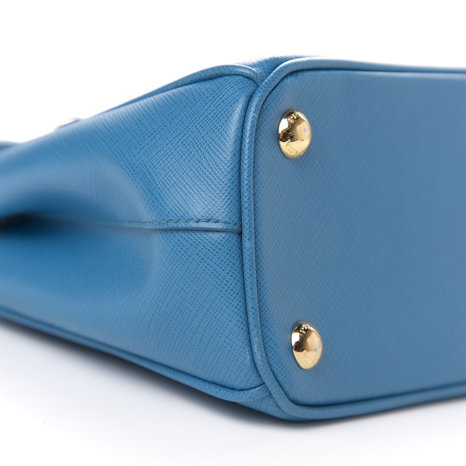 Prada Saffiano Mini Galleria Double Zip Tote Celeste 9 of 12