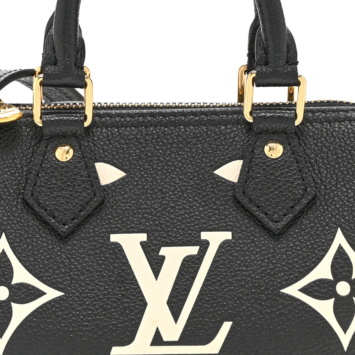 Louis Vuitton Empreinte Monogram Giant Nano Speedy Black Beige 7 of 10
