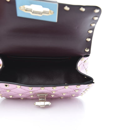 Valentino Garavani Metallic Nappa Micro Rockstud Spike Shoulder Bag Giacinto 5 of 8