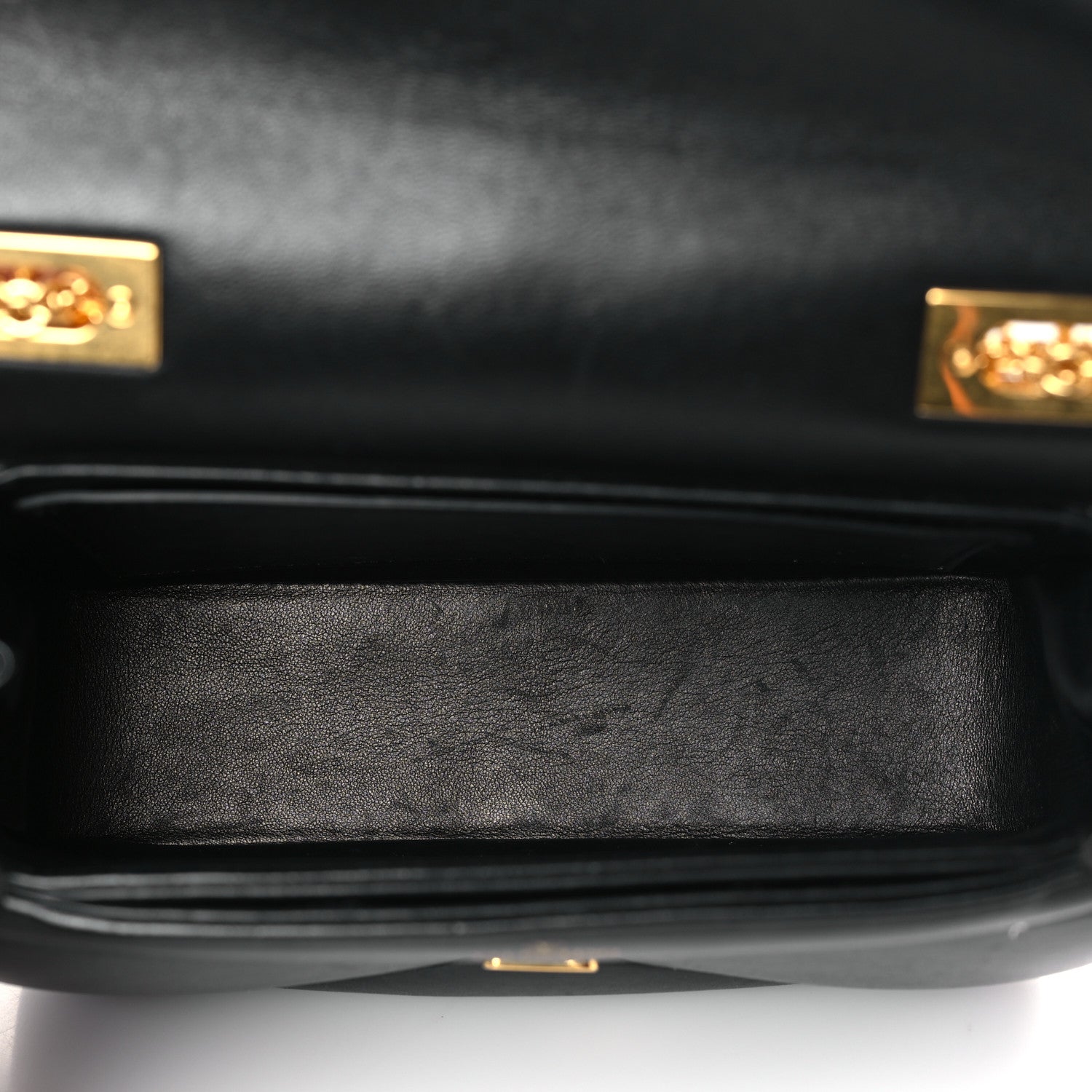 Valentino Garavani Nappa One Stud Chain Clutch Black 5 of 8
