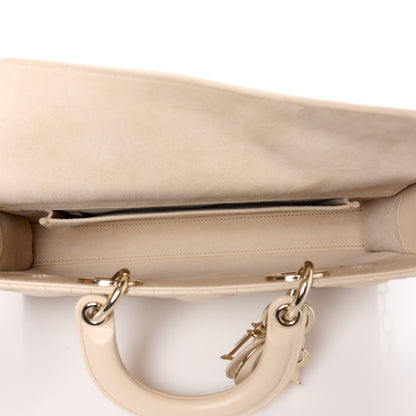 Christian Dior Lambskin Cannage Medium Lady D-Joy Beige Aesthetic 5 of 11