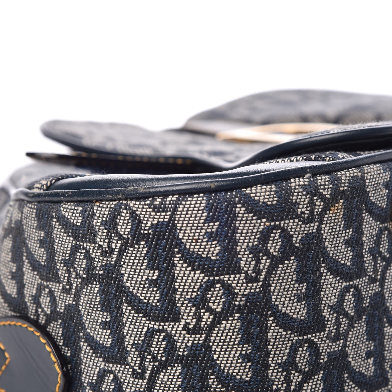Christian Dior Monogram Saddle Bowler Navy 13 of 16