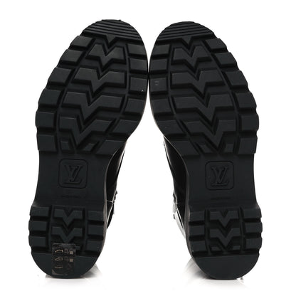 Louis Vuitton Calfskin Territory Flat Ranger Boots 36 Black 5 of 7