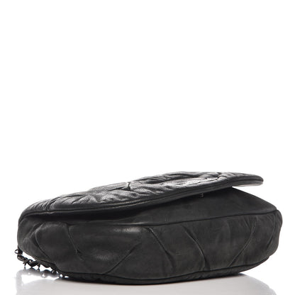 Chanel Iridescent Calfskin Glint Flap Black 4 of 8