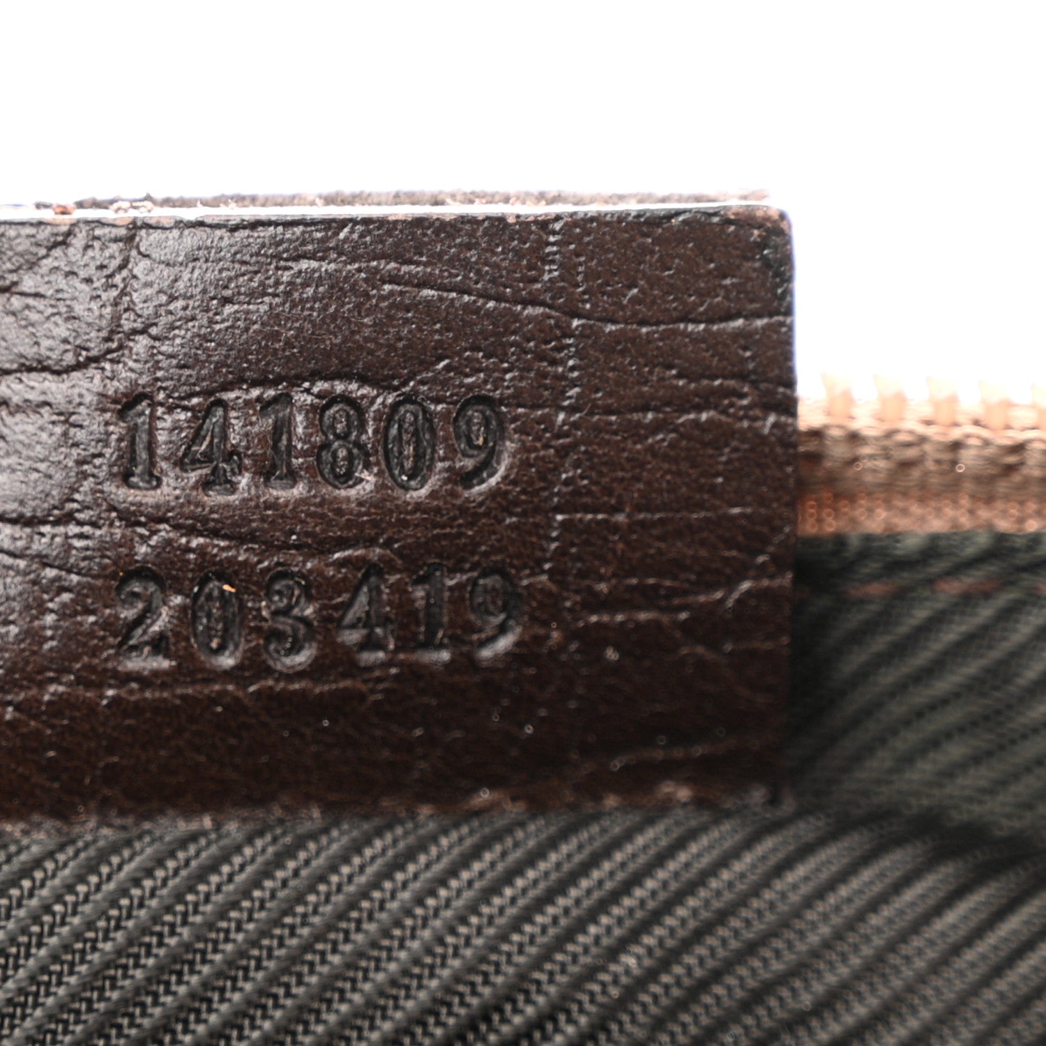 Gucci Monogram Web Boat Pochette Brown 7 of 12