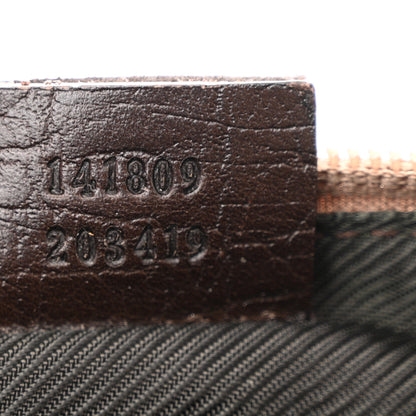 Gucci Monogram Web Boat Pochette Brown 7 of 12