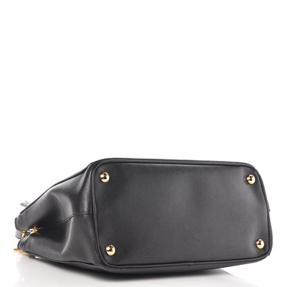 Prada Saffiano Small Galleria Double Zip Tote Black 5 of 12