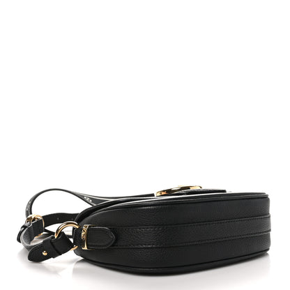 Louis Vuitton Grained Calfskin LV Pont 9 Soft PM Black 4 of 10