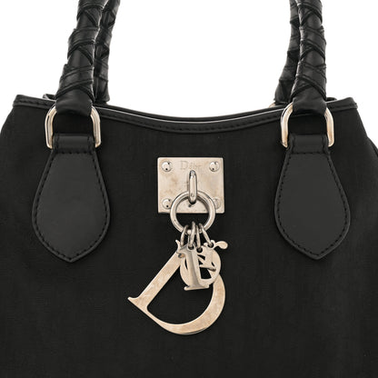 Christian Dior Nylon Monogram Small Lovely Tote Black 8 of 11