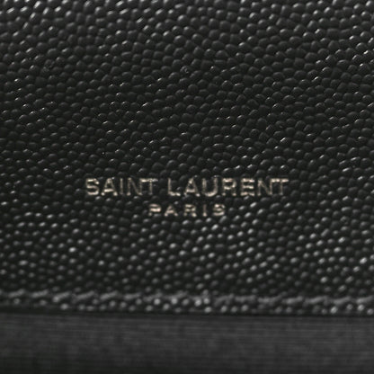 Saint Laurent Grain De Poudre Small Monogram Monochrome Kate Satchel Black 7 of 10