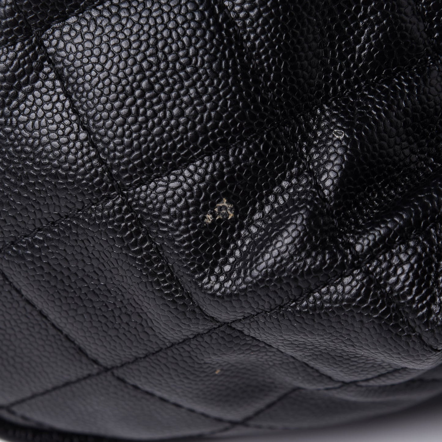 Caviar Quilted CC Timeless Bowler Black