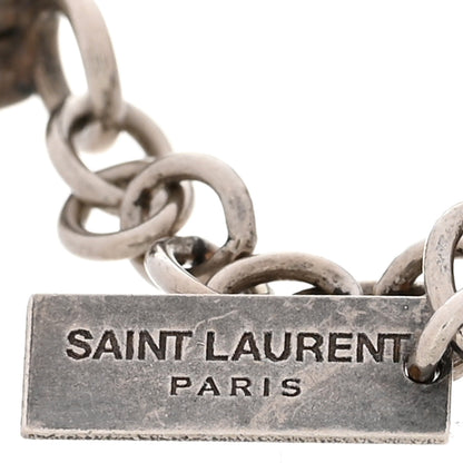 Saint Laurent Crystal Link Bracelet Silver 4 of 4