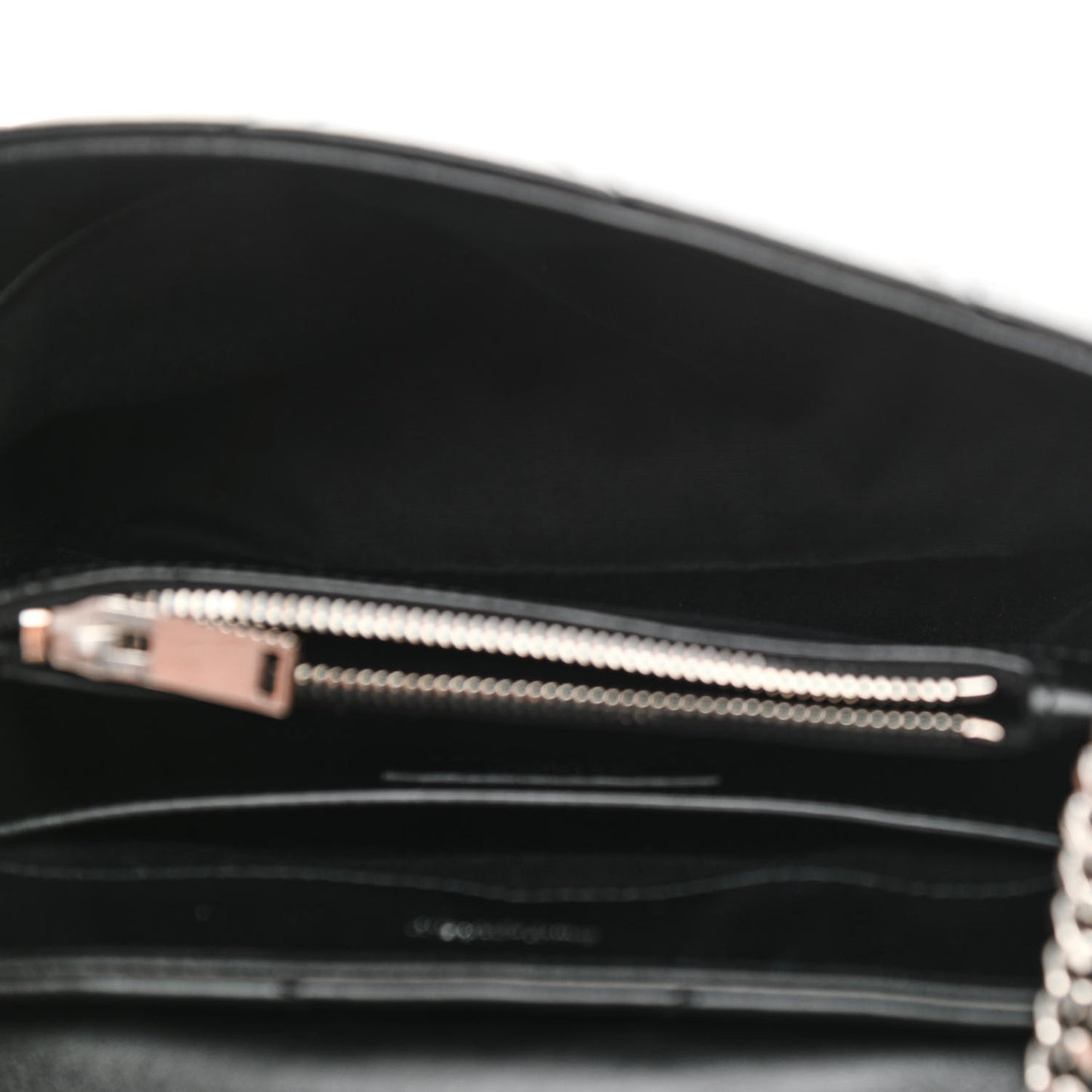 Calfskin Y Quilted Monogram Small Loulou Chain Satchel Black