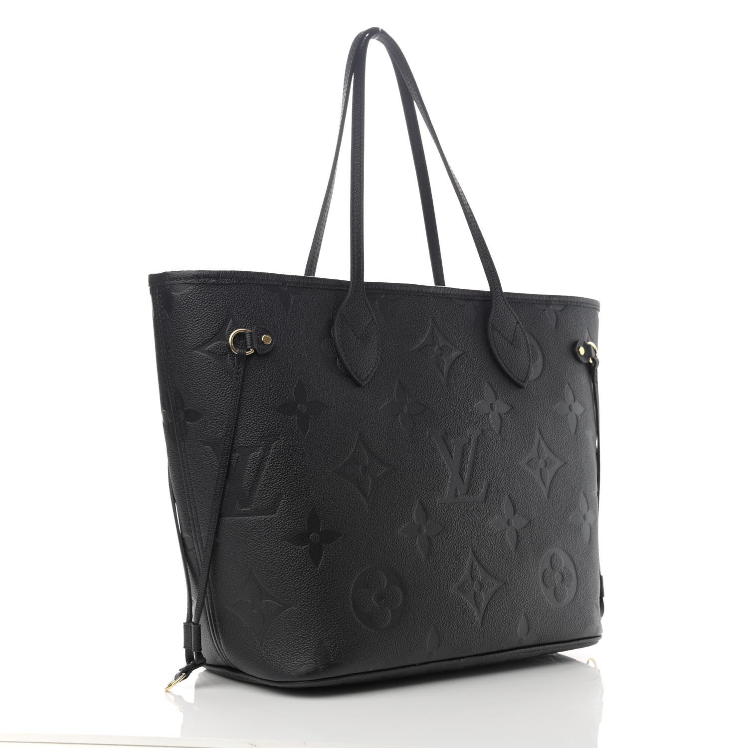 Louis Vuitton Empreinte Monogram Giant Neverfull MM Black 4 of 11
