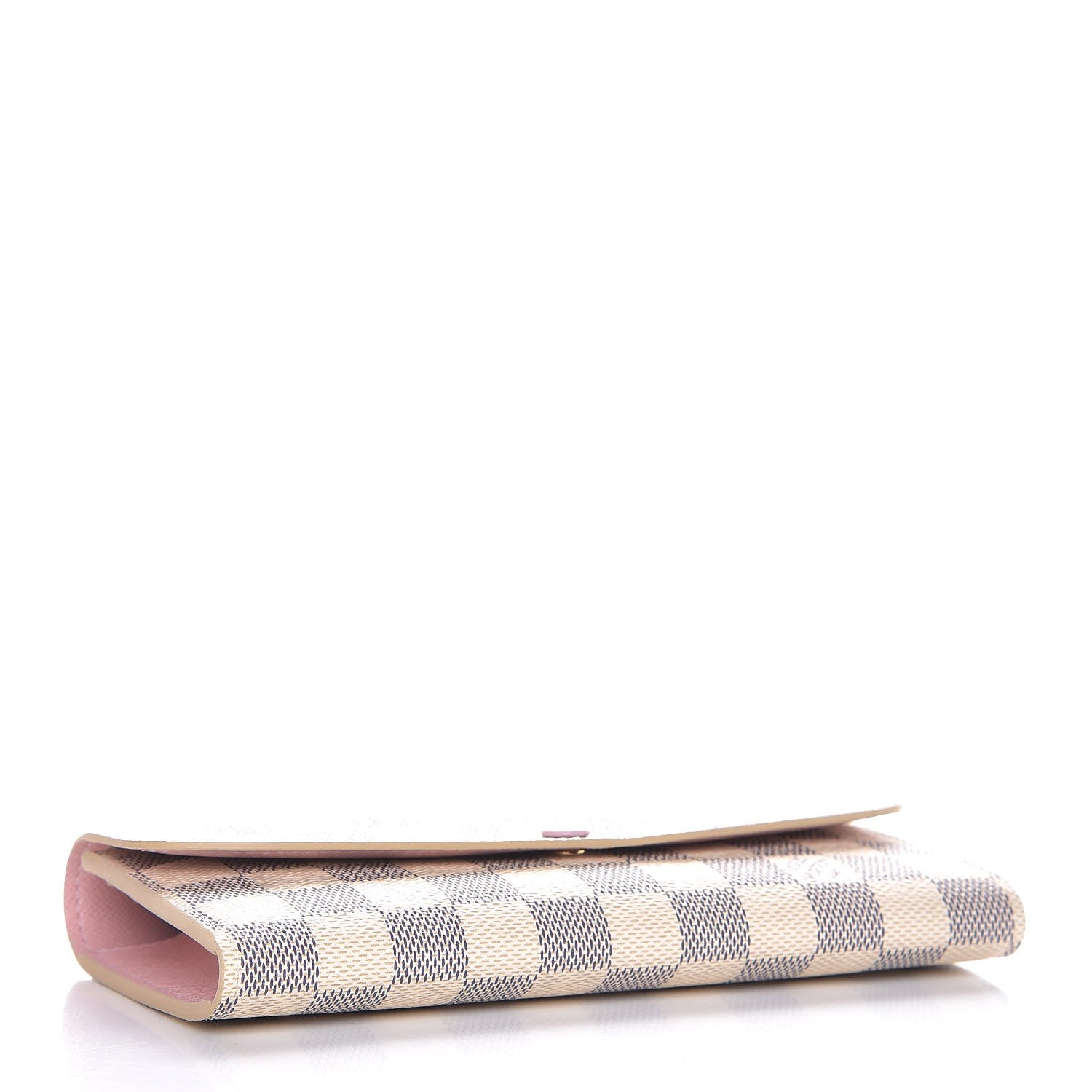 Louis Vuitton Damier Azur Emilie Wallet Rose Ballerine 4 of 8