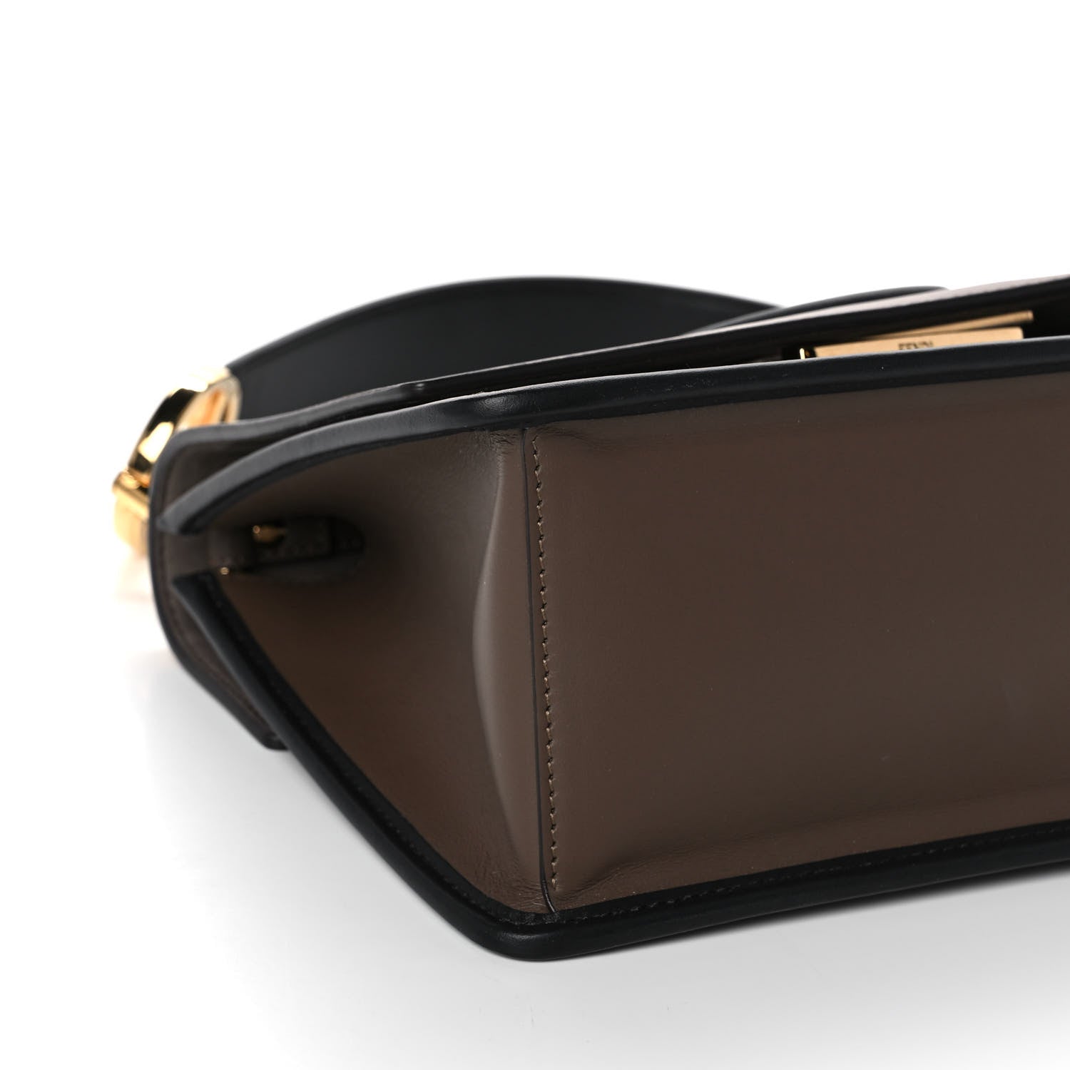 Fendi Vitello Century F is Fendi Bi-Color FF 1974 Embossed Kan I Shoulder Bag Maya Black 13 of 14