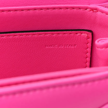 Valentino Garavani Nappa One Stud Chain Clutch Pink PP 7 of 10