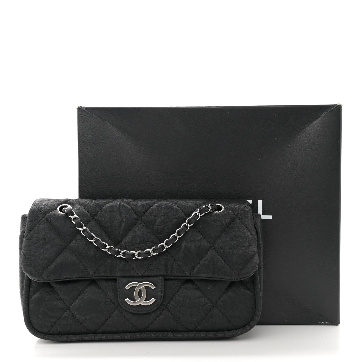 Chanel Coated Canvas Quilted Le Marais Flap Black 11 of 11