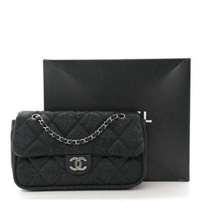 Chanel Coated Canvas Quilted Le Marais Flap Black 11 of 11