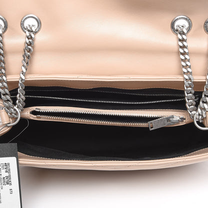 Saint Laurent Calfskin Y Quilted Monogram Medium Loulou Chain Satchel Dark Beige 5 of 7