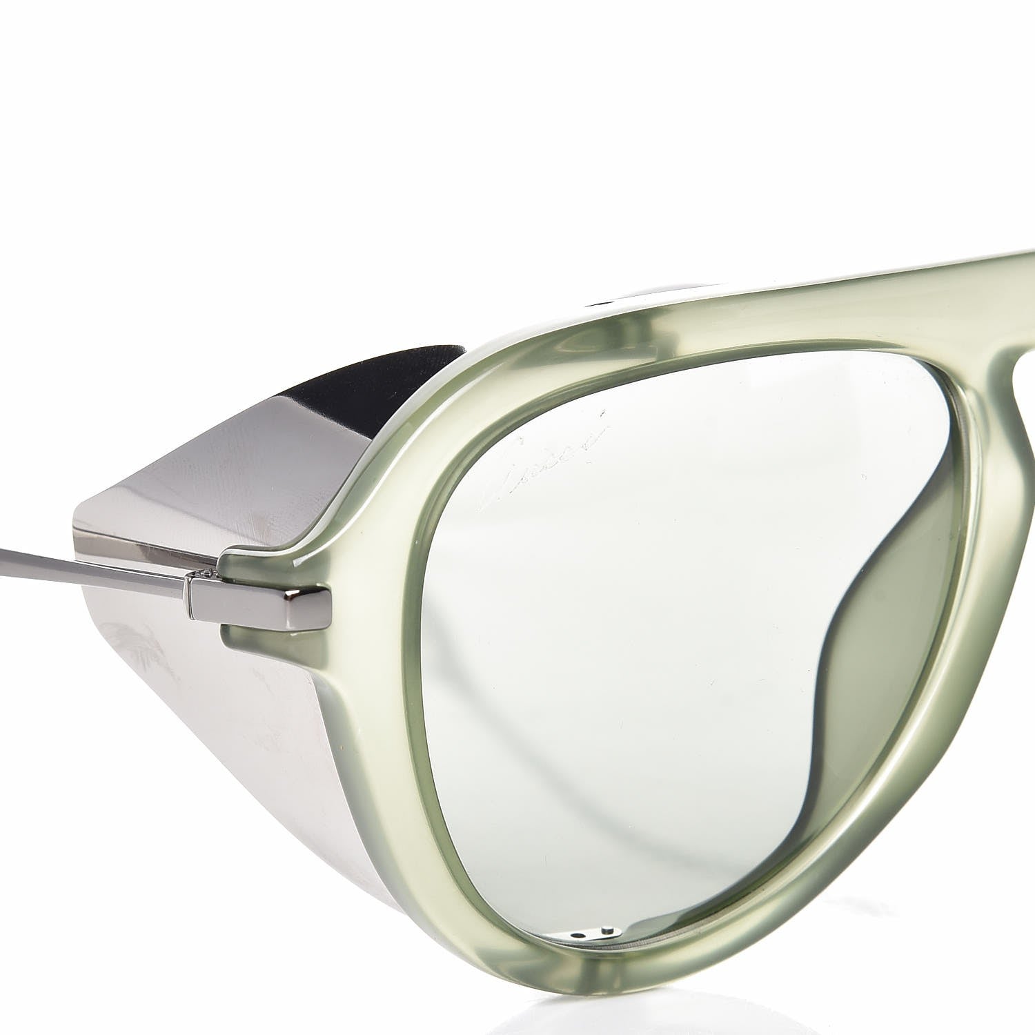 Gucci CVS Y/1 Aviator Sunglasses 3737/S Light Green Ruthenium 7 of 8