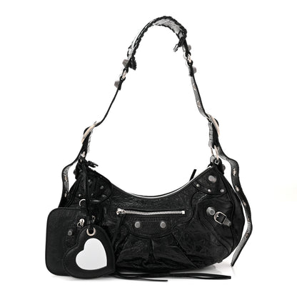 Balenciaga Agneau Arena Small Le Cagole Shoulder Bag Black 4 of 21