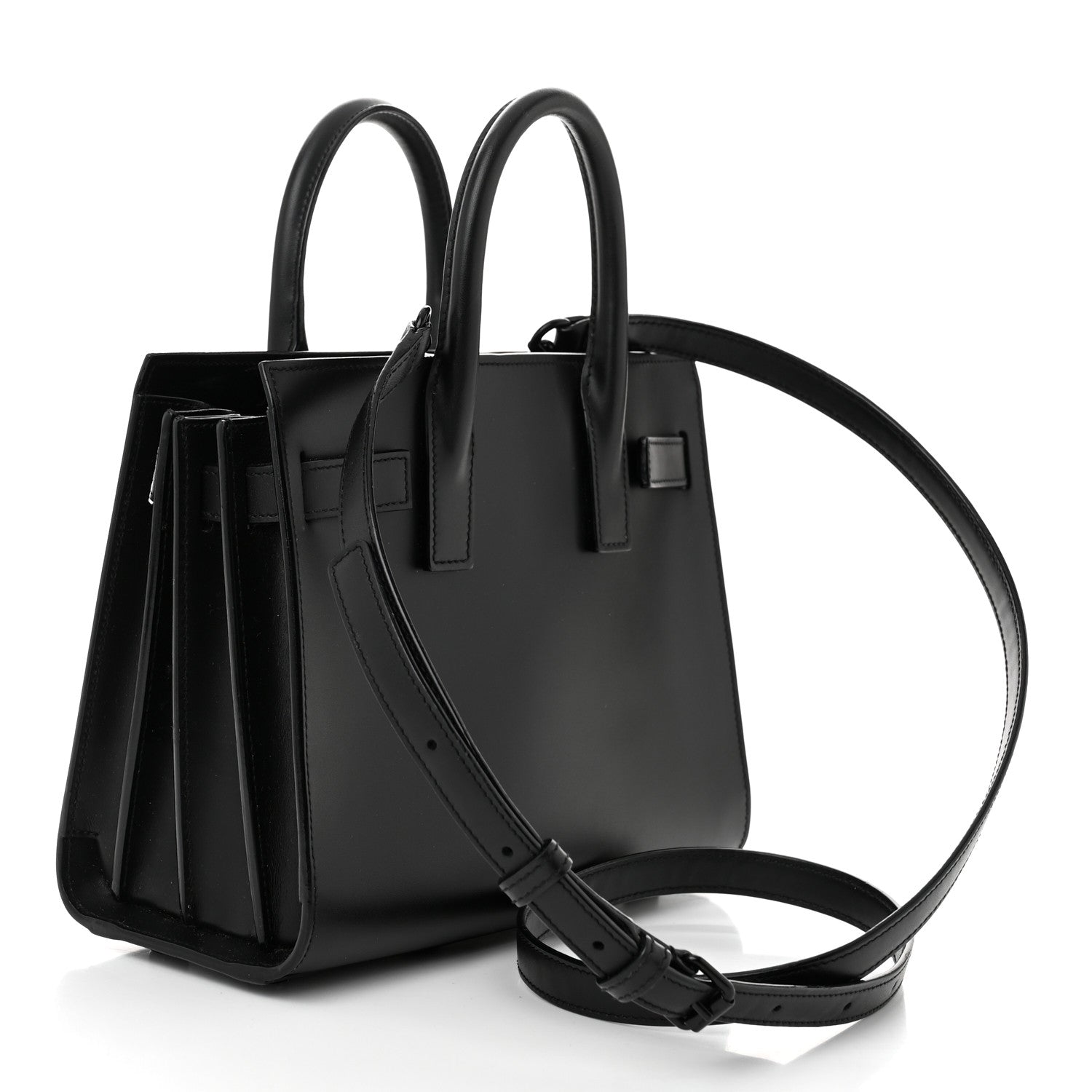 Saint Laurent Calfskin Nano Sac De Jour Black 3 of 9