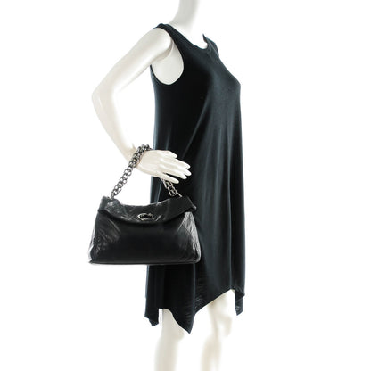 Chanel Lambskin Quilted New Lock Flap Black 2 of 7