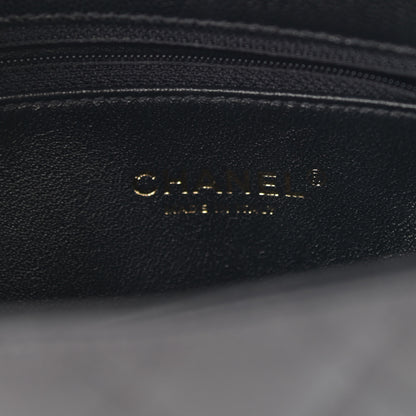 Chanel Caviar Lizard Embossed Quilted Mini Coco Handle Flap Black 6 of 9