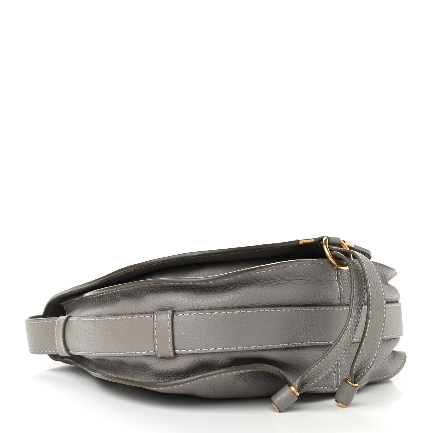 Chloe Calfskin Medium Marcie Round Crossbody Bag Cashmere Grey 4 of 12