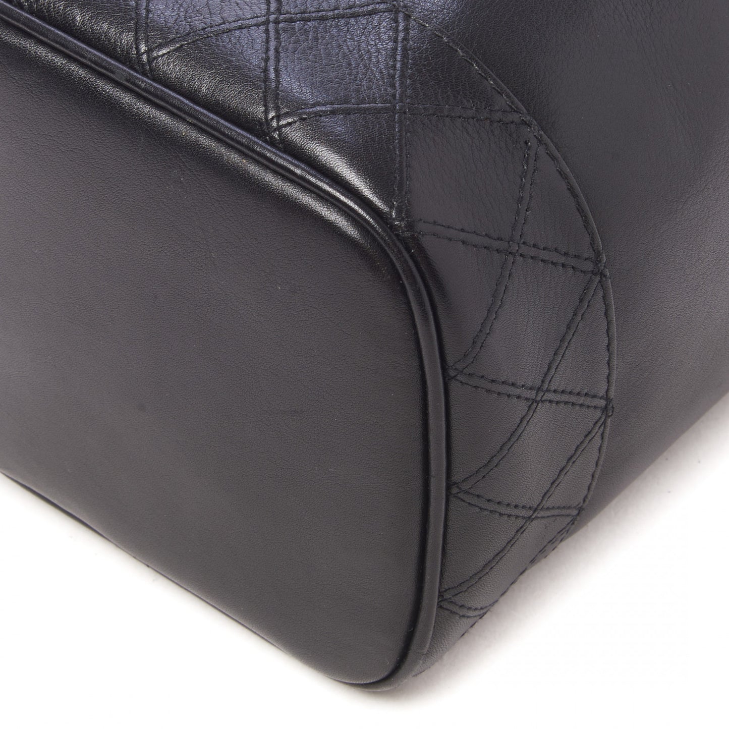 Lambskin Vanity Cosmetic Case Black