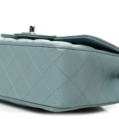 Chanel Caviar Quilted Mini Rectangular Flap Blue 10 of 10