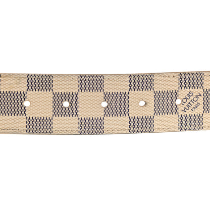 Louis Vuitton Damier Azur 40mm LV Initiales Belt 85 34 5 of 9
