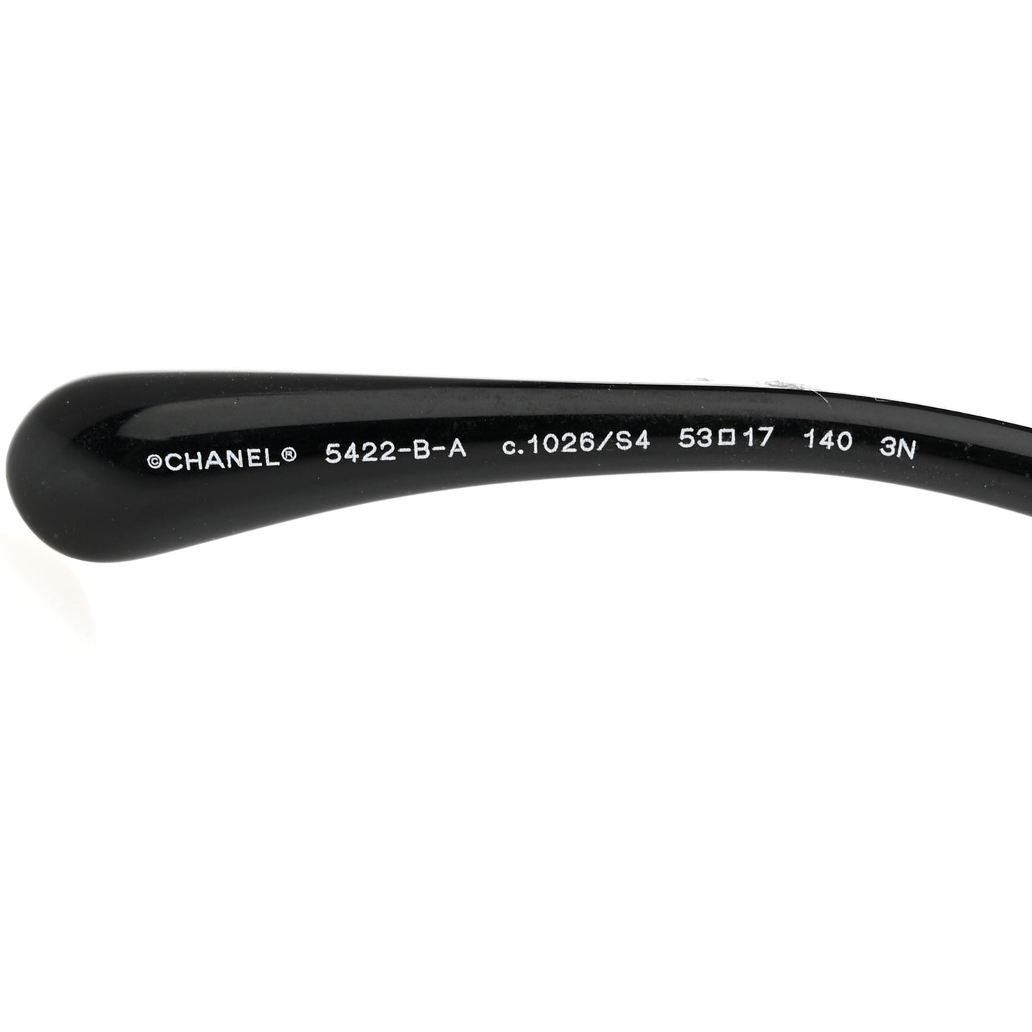 Acetate Strass Polarized Square Sunglasses 5422-B-A Black White
