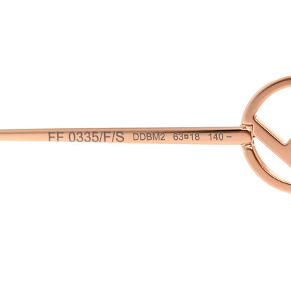 Fendi Metal F is Fendi Sunglasses FF 0335/F/S Gold 5 of 7