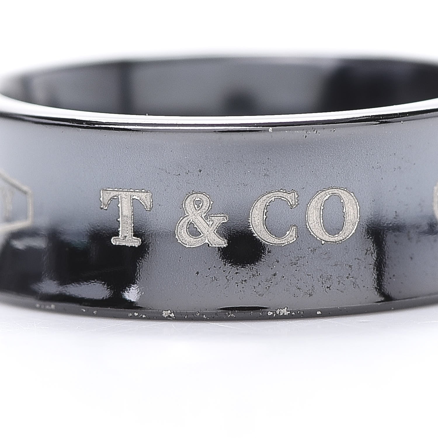 Tiffany Titanium 1837 Band Ring 51 5.75 5 of 6