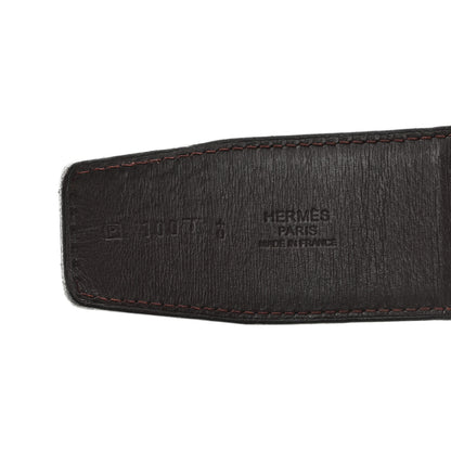 Hermes Box Swift 42mm Constance H Belt 100 40 Black Chocolate 3 of 5